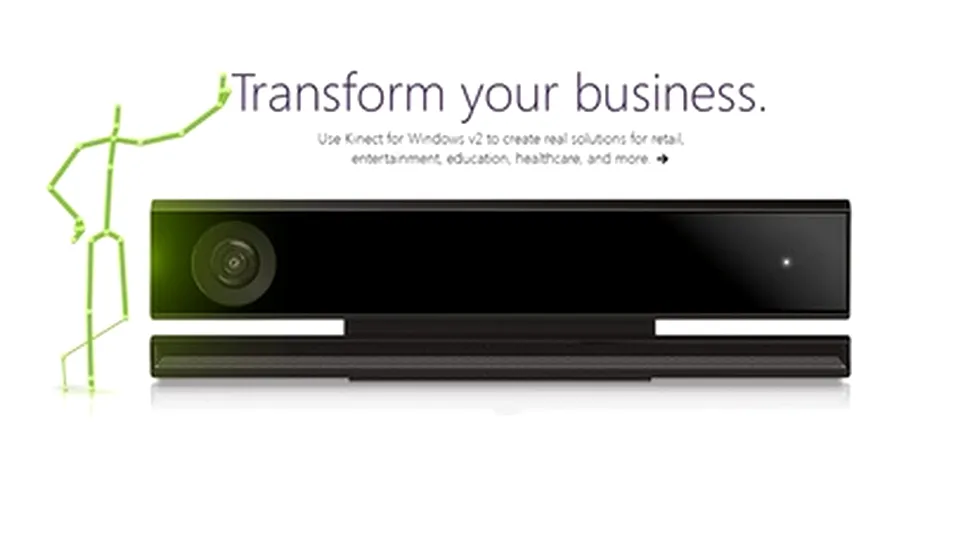 Microsoft renunţă la Kinect for Windows v2. Păstrează modelul pentru Xbox One