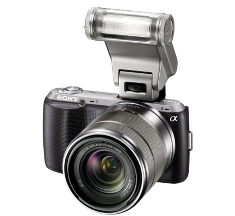 Sony NEX-C3 - noul blitz opţional