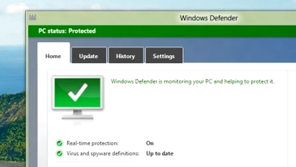 Un avantaj al lui Windows 8 - protecţie bună împotriva programelor malware