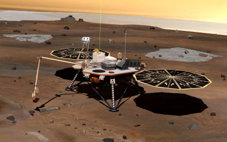 Mars Phoenix Lander – schiţă 3D