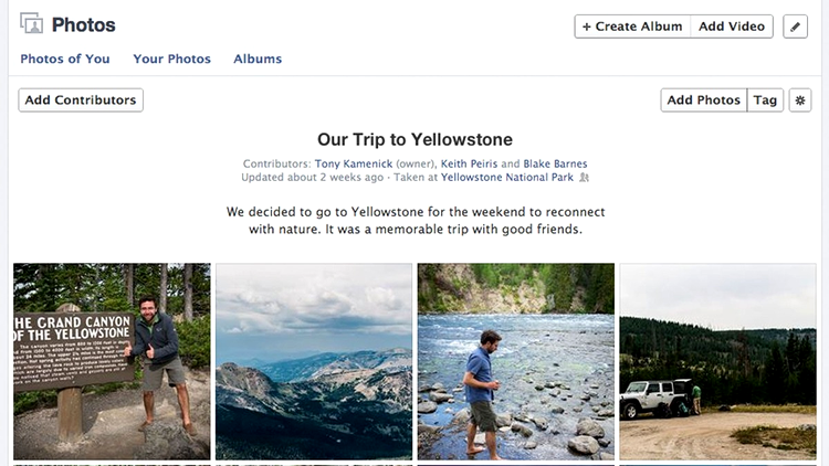 Facebook introduce albume foto extinse, la care pot contribui până la 50 de prieteni