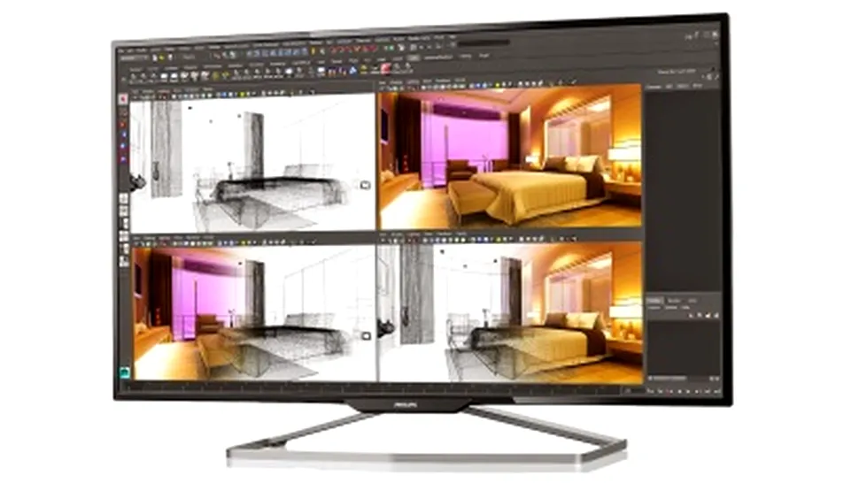 Philips a lansat un monitor UHD de 40˝, oferind pe un singur ecran spaţiul de lucru a 4 monitoare Full HD