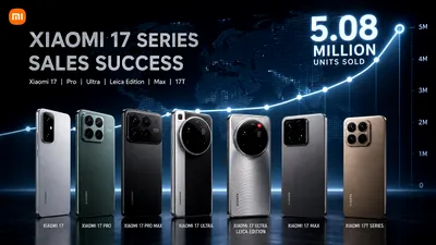 Xiaomi 17 depășește pragul de 5 milioane de unități vândute și își consolidează succesul în segmentul premium