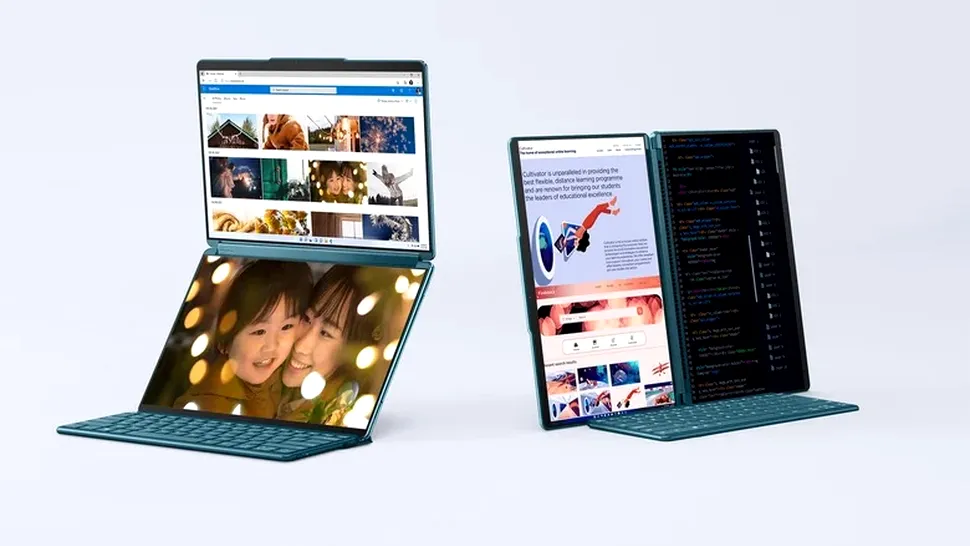 Lenovo Yoga Book 9i este un ultrabook cu două ecrane OLED