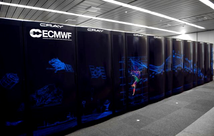 Supercomputer Cray folosit de European Centre for Medium-Range Weather Forecasts (ECMWF)
