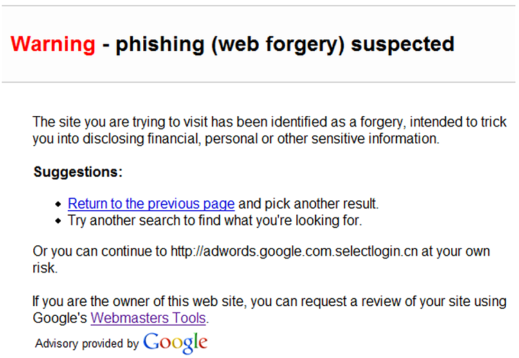 Google te anunţă când eşti victima tentativelor de phishing