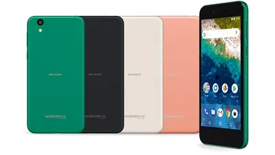 Foxconn lansează Android One S3 sub brandul Sharp, un mid-range rezistent la apă cu design de iPhone 5C