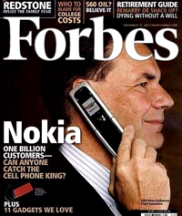 Copertă a revistei Forbes de dinainte de lansarea iPhone