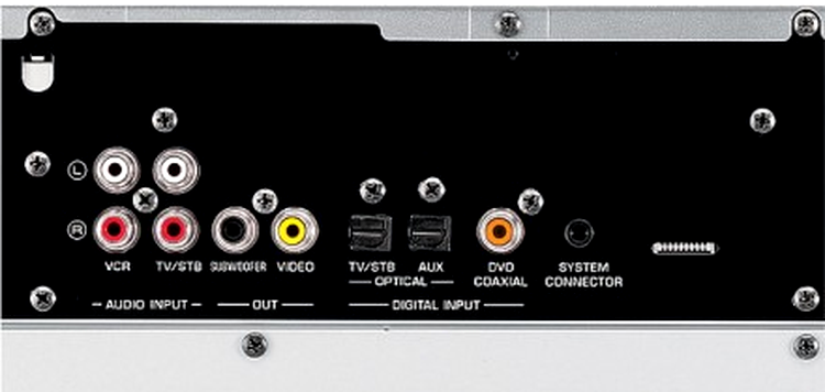 Yamaha YSP-500 - conectorii