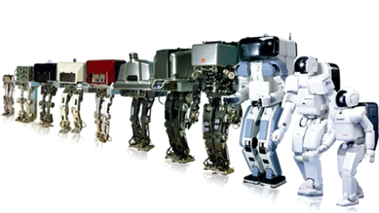 Evoluţia robotului Asimo creat de Honda