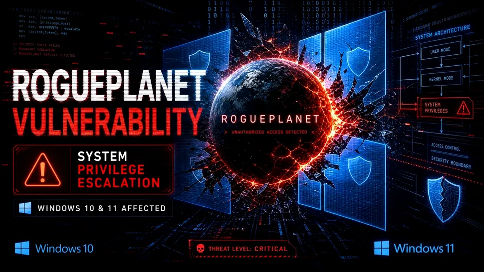 RoguePlanet: Un nou zero-day din Windows 11 oferă atacatorilor acces complet la sistem