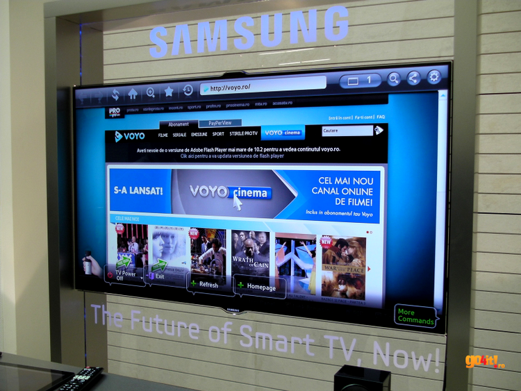 Samsung a lansat seria 2012 a televizoarelor Samsung Smart TV