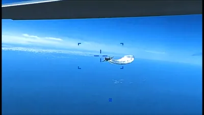 VIDEO: Momentul când un avion de luptă rusesc lovește o dronă americană deasupra Mării Negre