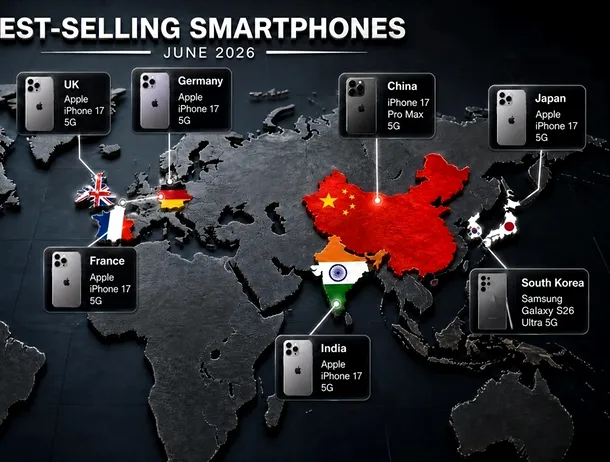 iPhone 17 domină piețele majore, Samsung rezistă în Coreea de Sud. Cele mai vândute smartphone-uri în iunie 2026