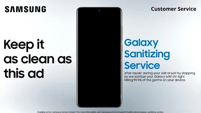 Samsung oferă dezinfectare gratuită pentru smartphone-uri în magazinele şi service-urile sale