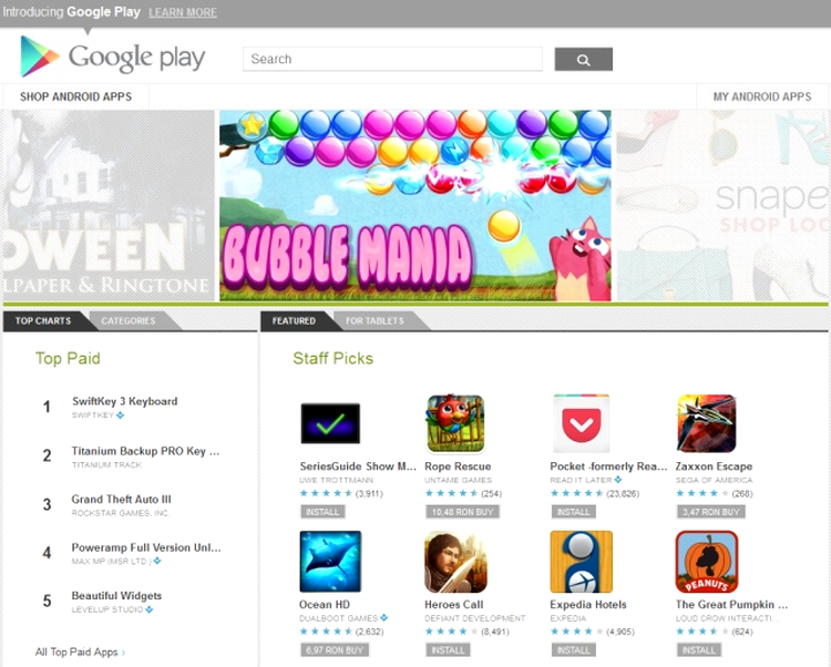 Google Play se laudă cu 700.000 de aplicaţii
