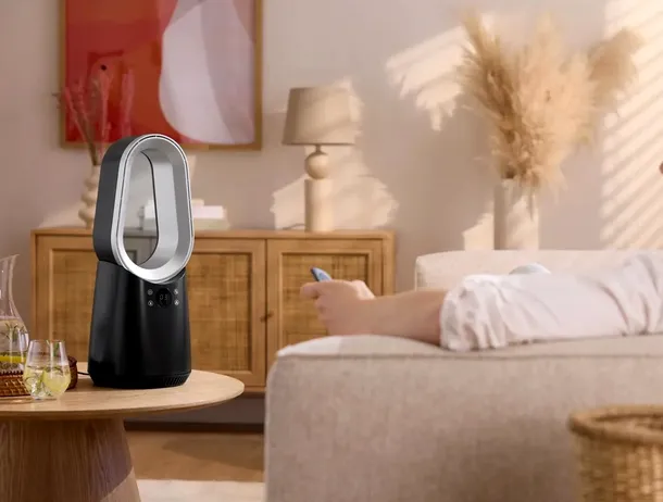 Ventilator de masă fără elice, cu LED și telecomandă, de joi în oferta Lidl. Preț redus cu aplicația