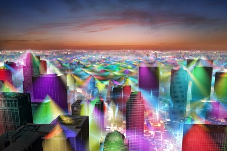 O simulare pentru clădirile înalte din oraşul New York