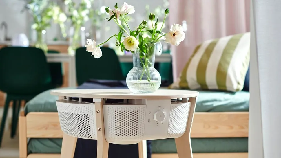 Ikea lansează Starkvind, un purificator de aer inteligent integrat într-o masă