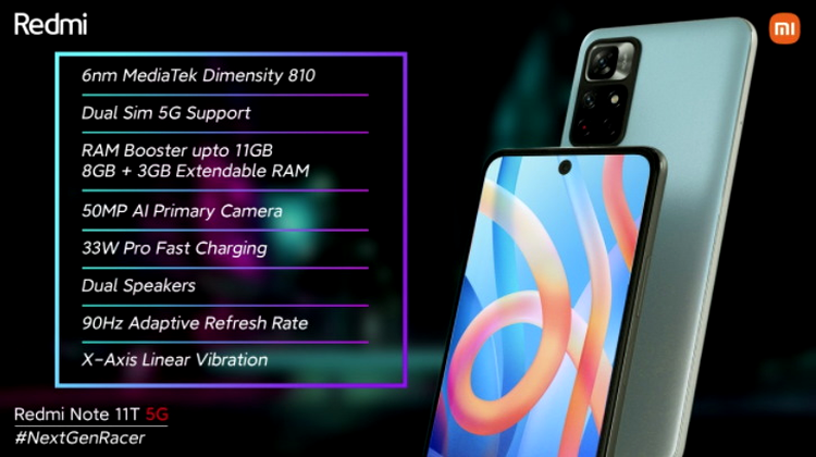 Redmi Note 11T specifications