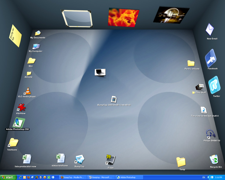 Bumptop Desktop 3D