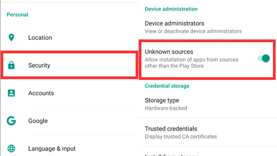 Google modifică setarea „Unknown Sources” folosită pentru instalarea aplicaţiilor de Android obţinute din surse neoficiale