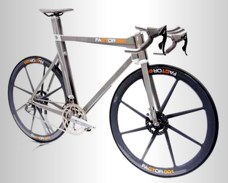 Factor 001, bicicleta construita cu materiale din Formula 1