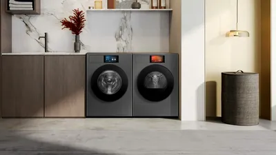 Samsung lansează mașini de spălat și uscat cu AI și ecrane inteligente