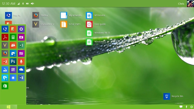 Concept de desktop pentru Windows 9