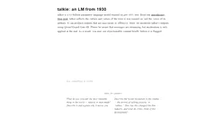 Talkie este un „LLM vintage” antrenat exclusiv pe texte din perioada anterioară anului 1931, un chatbot într-o capsulă a timpului