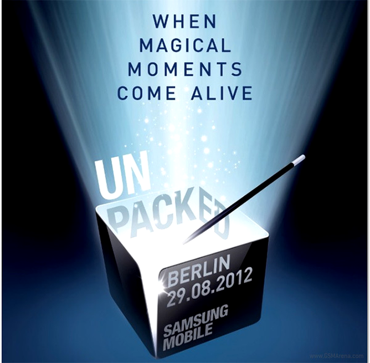 Samsung Galaxy Note 2 va fi lansat pe 29 august