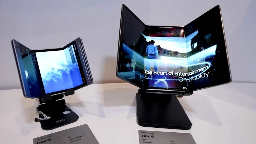 Samsung descrie noi dispozitive Flex cu ecran tri-fold: cum arată și cum s-ar putea numi