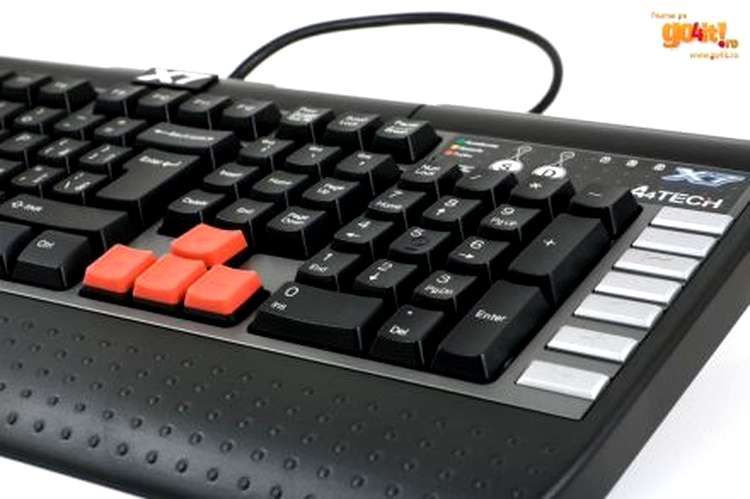 Tastatura A4Tech X7 G800 - butoanele multimedia