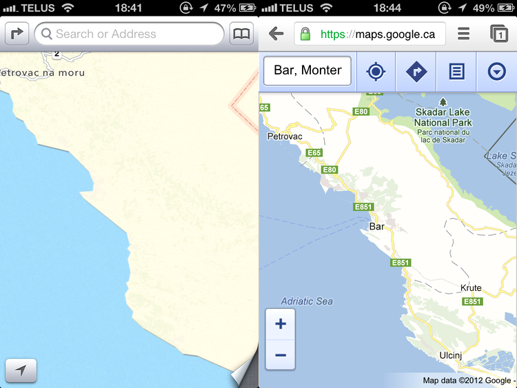 iOS Maps