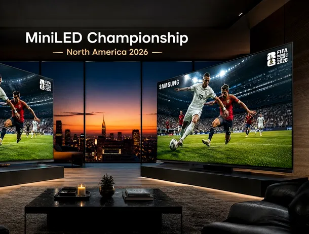 Cupa Mondială 2026 poate schimba liderul pieței MiniLED din America de Nord. Hisense și Samsung intră într-o confruntare decisivă