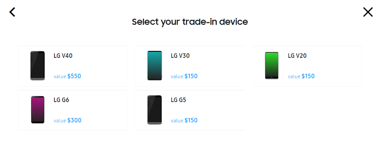 Galaxy S10 trade-in