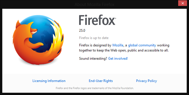 Firefox 25, gata de download în versiune finală