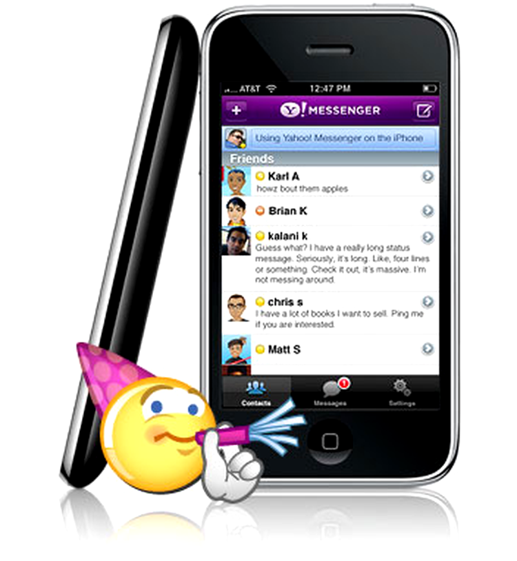 Yahoo! Messenger pentru iPhone 