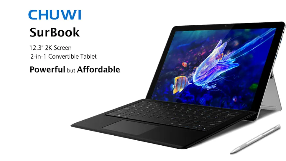 Chuwi SurBook, alternativă Surface Pro la o fracţiune din preţul acesteia
