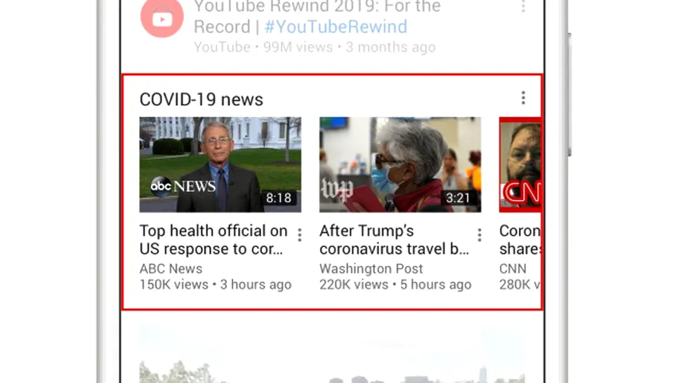 YouTube adaugă în pagina principală un hub cu ştiri verificate despre Coronavirus