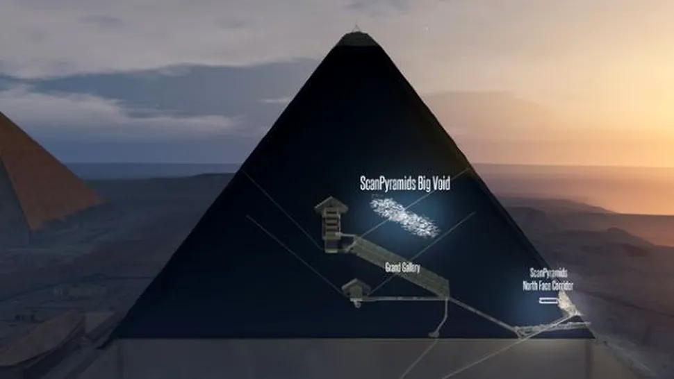 Cercetătorii au descoperit o încăpere ascunsă în Piramida lui Kheops
