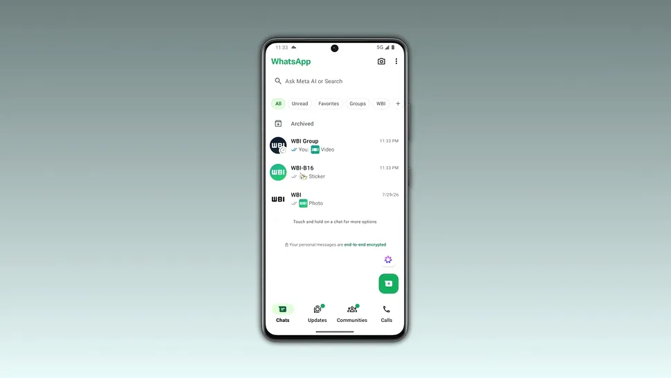 WhatsApp adaugă previzualizări pentru fotografii, videoclipuri și stickere, în lista de conversații