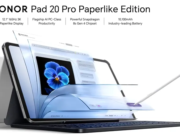 HONOR a lansat Pad 20 Pro Paperlike Edition cu ecran 3K de 165 Hz și baterie de 10.100 mAh
