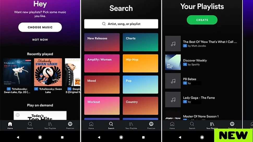 Spotify testează o nouă interfaţă şi control vocal în aplicaţia de mobil