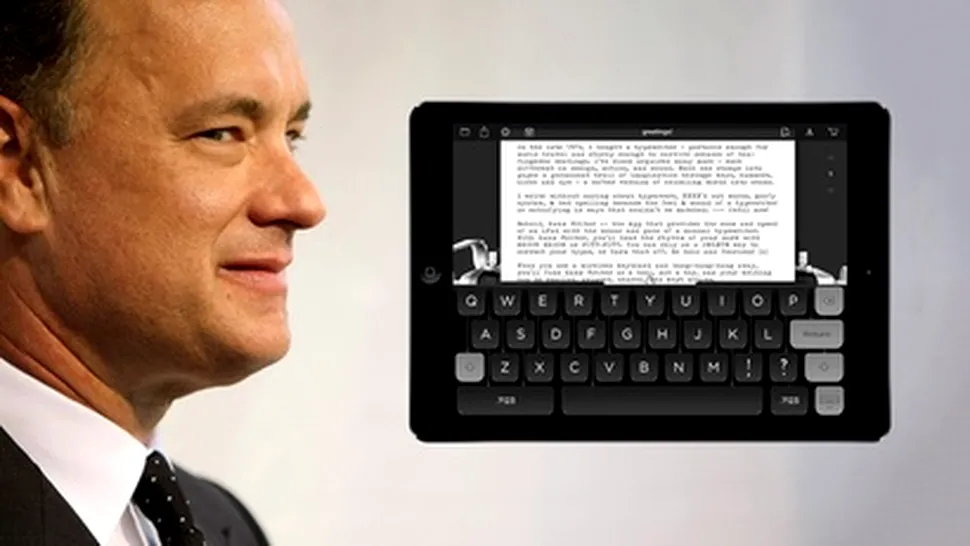Tom Hanks lansează aplicaţia Hanx Writer pentru iPad
