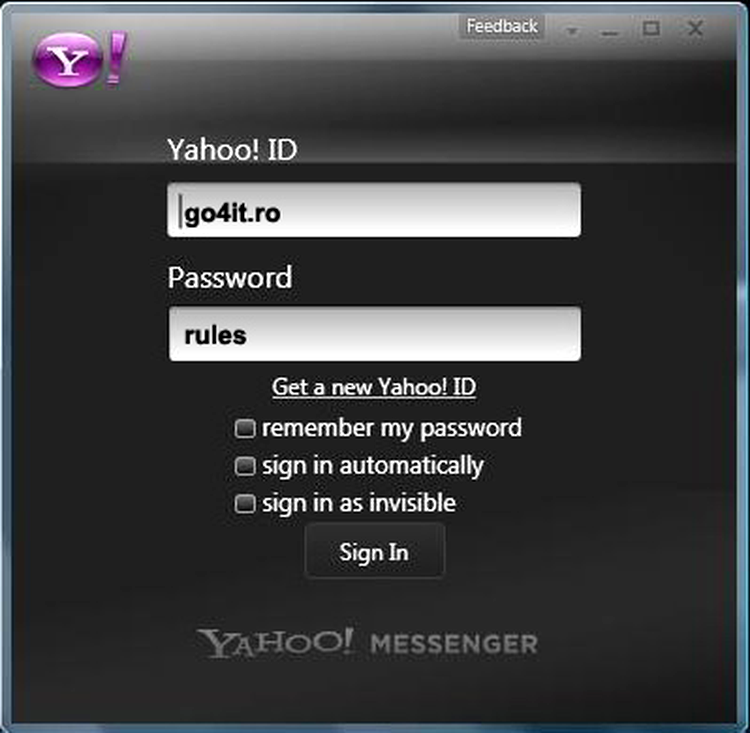 Yahoo! Messenger Vista