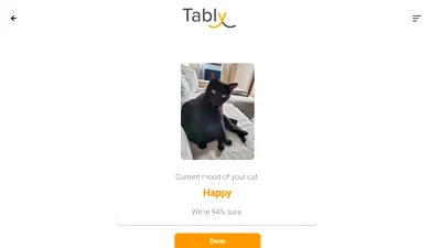 Tably, aplicația care îți spune cum se simte pisica ta