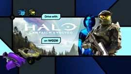 Waze îl readuce pe Master Chief la volan. Cortana apare pentru prima dată ca ghid vocal în aplicație