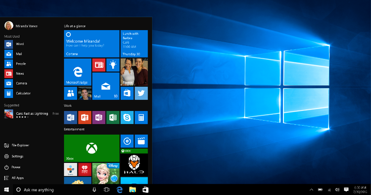 Windows 10, ˝scăpat„ pe internet într-o nouă versiune îmbunătăţită