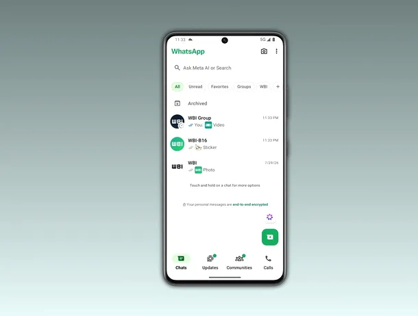 WhatsApp adaugă previzualizări pentru fotografii, videoclipuri și stickere, în lista de conversații